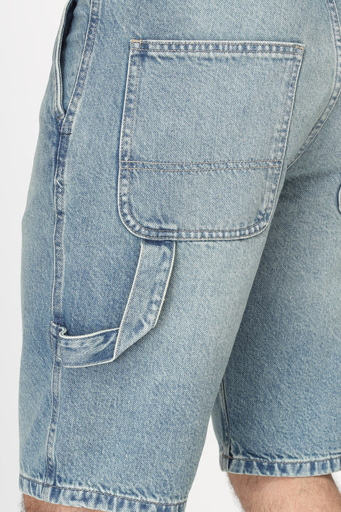 Regular Fit Jeans Short Blue