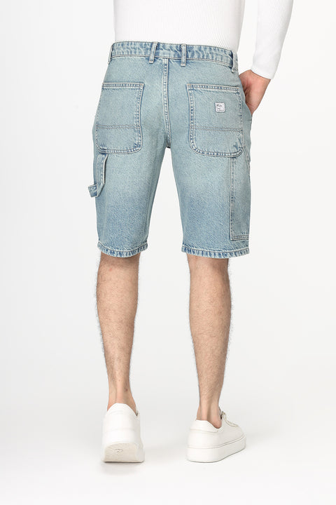 Regular Fit Jeans Short Blue