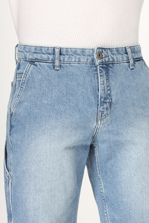 Regular Fit Jeans Short Light Blue