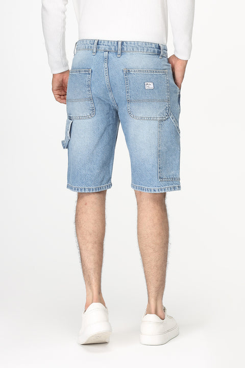 Regular Fit Jeans Short Light Blue