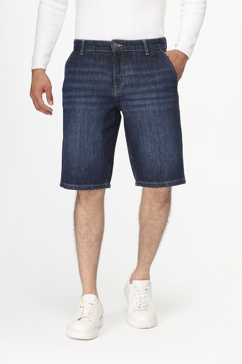 Regular Fit Jeans Short Dark Blue