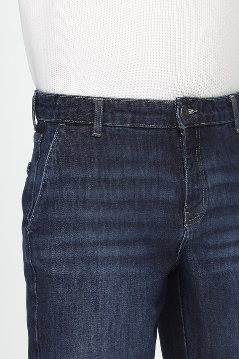 Regular Fit Jeans Short Dark Blue