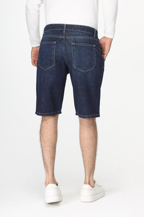 Regular Fit Jeans Short Dark Blue