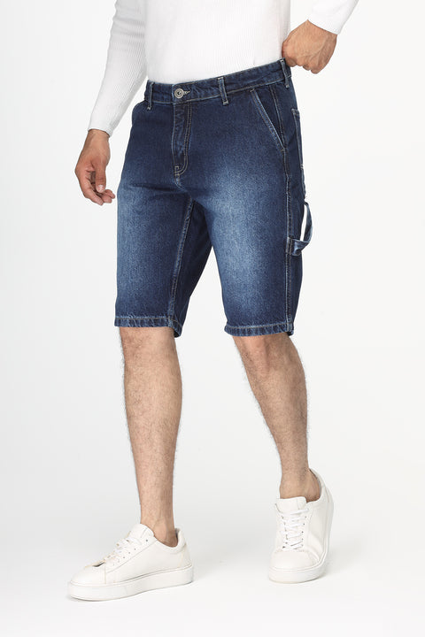 Regular Fit Jeans Short Dark Blue