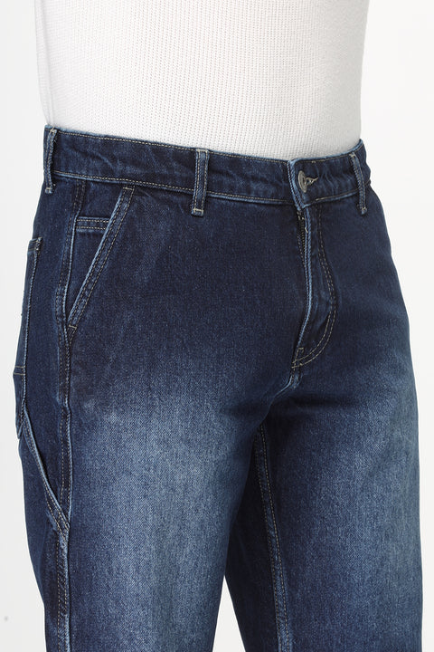 Regular Fit Jeans Short Dark Blue