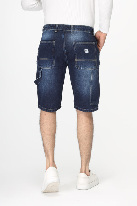 Regular Fit Jeans Short Dark Blue