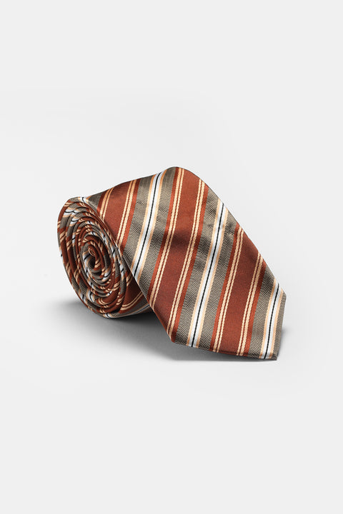 Stripe Tie 7 cm Orange