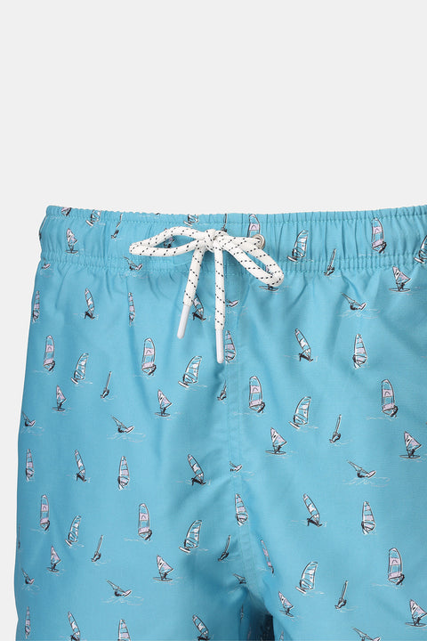 Regular Fit Swim Suit Turquoise