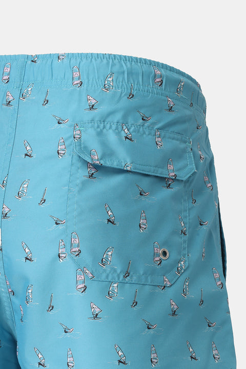 Regular Fit Swim Suit Turquoise