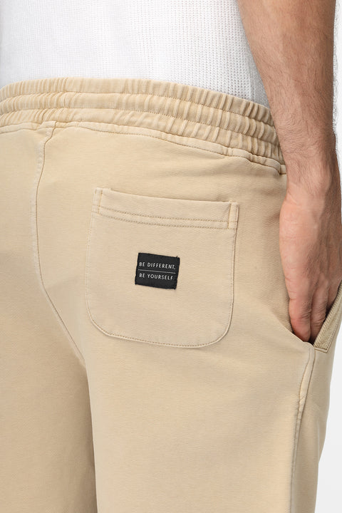 Regular Fit Melton Short Beige