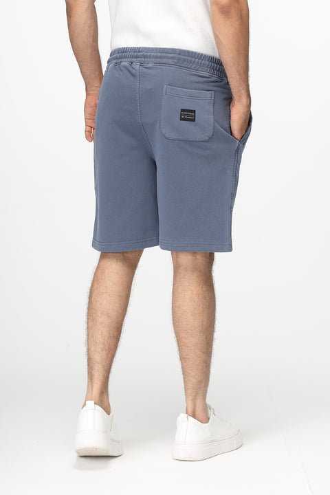 Regular Fit Melton Short Blue