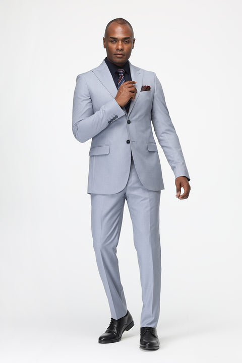 Slim Fit Suit Light Blue