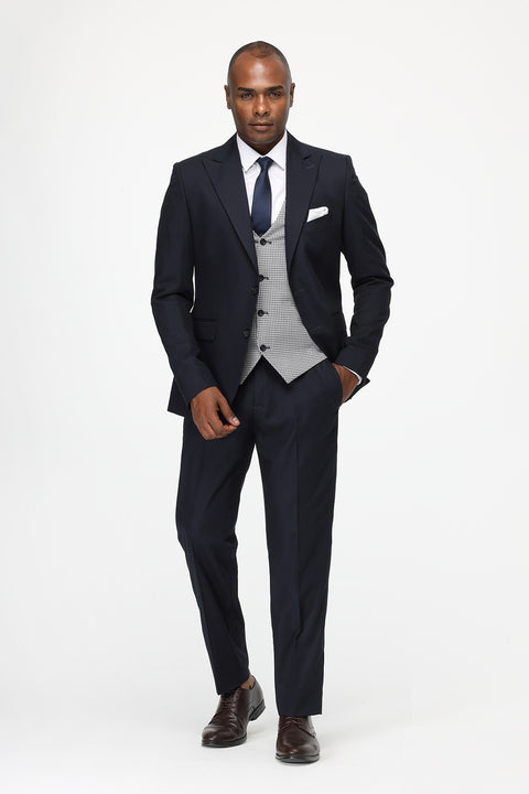 Regular Fit Suit Dark Blue