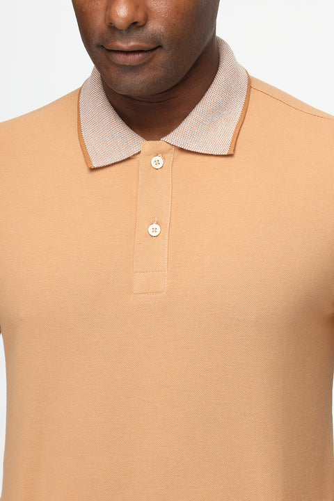 Polo Shirt Regular Fit Beige