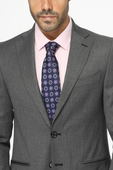 Slim Fit Suit Gray