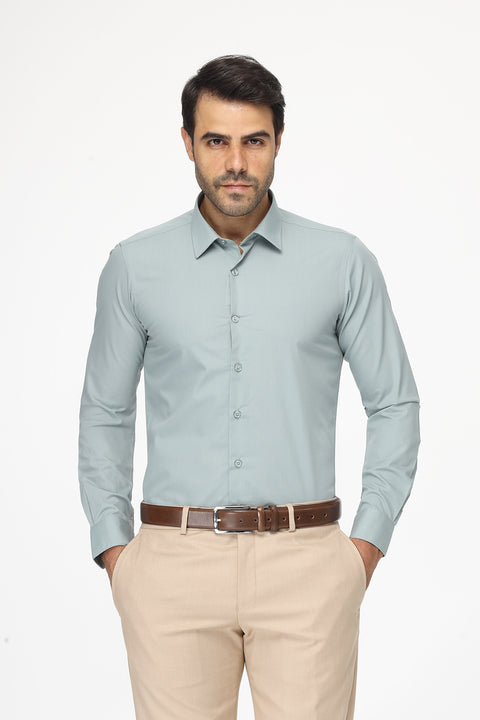 Classic Shirt Slim fit Light Green
