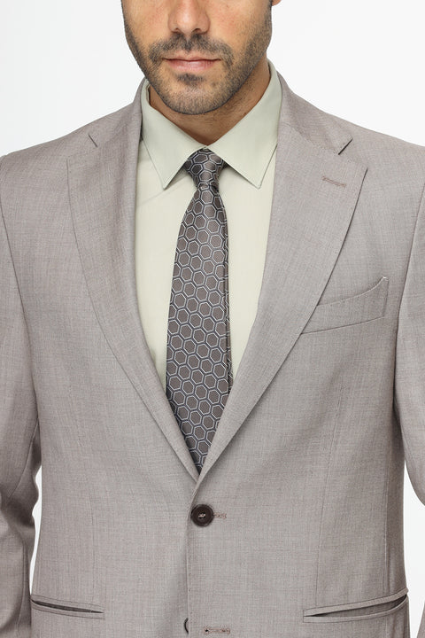 Slim Fit Suit Beige