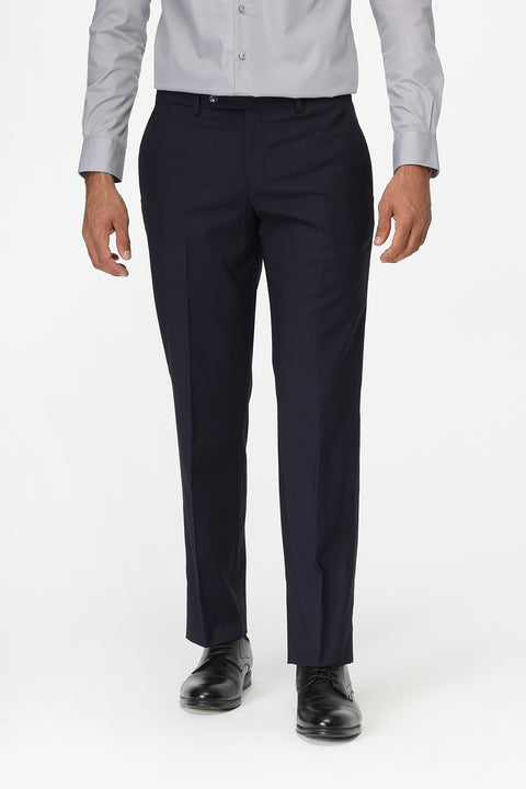 Slim Straight Fit Classic Pants Dark Blue