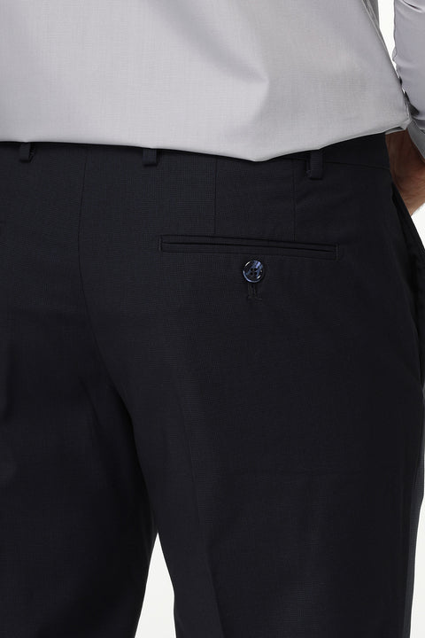 Slim Straight Fit Classic Pants Dark Blue