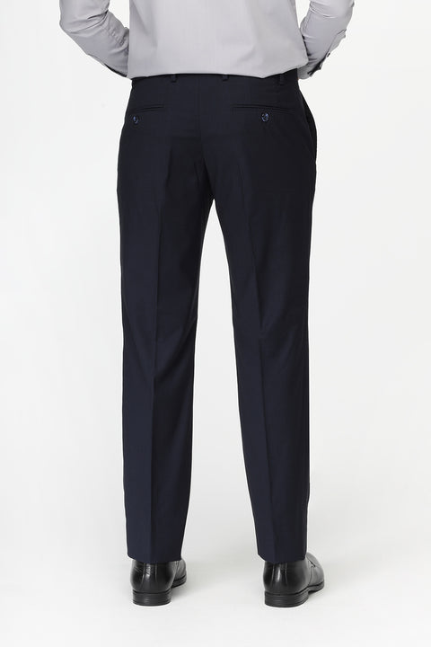 Slim Straight Fit Classic Pants Dark Blue