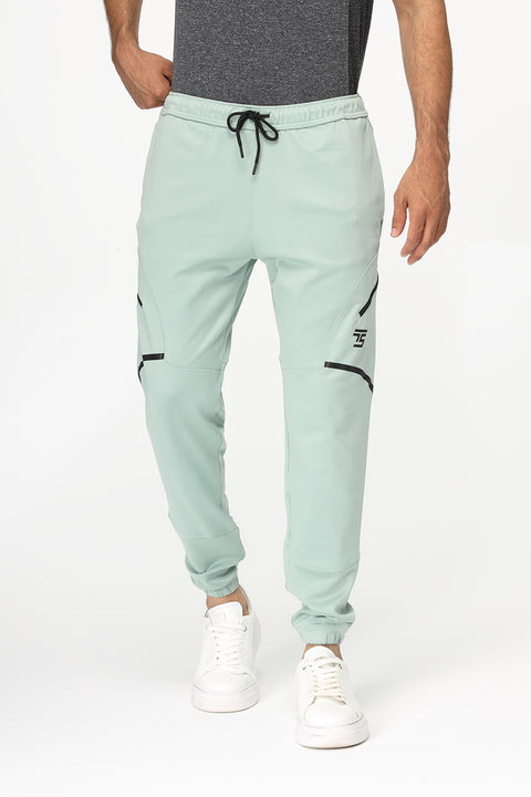 Regular Fit Sports Pants Light Green