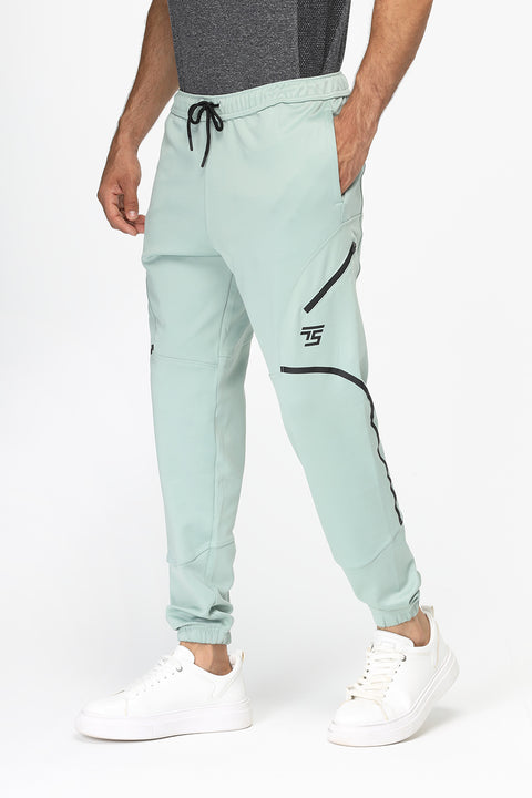 Regular Fit Sports Pants Light Green