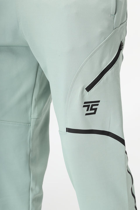 Regular Fit Sports Pants Light Green