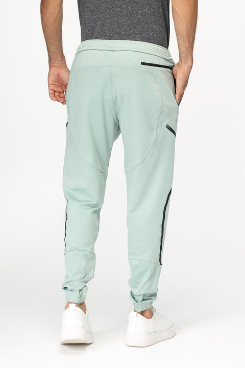 Regular Fit Sports Pants Light Green