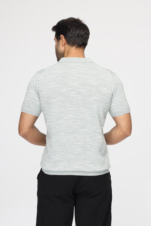 Polo Shirt Regular Fit Knitted Light Green