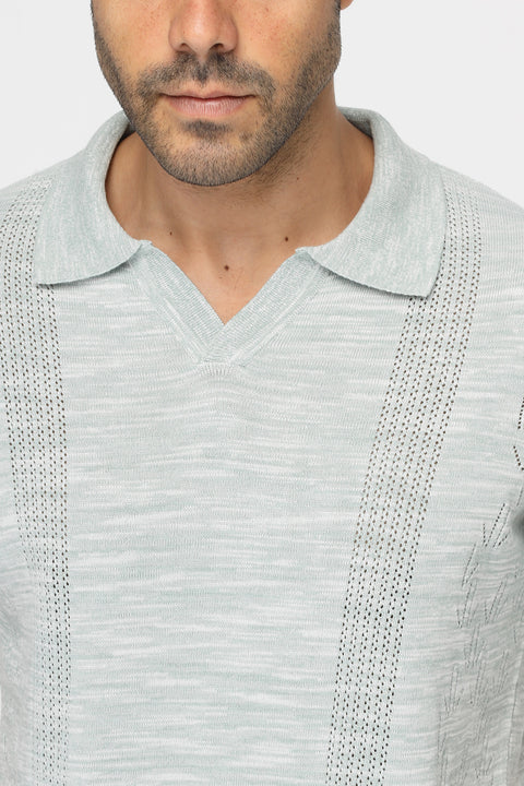 Polo Shirt Regular Fit Knitted Light Green