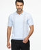 Polo Shirt Regular Fit Knitted Light Blue