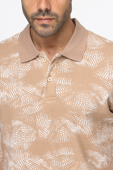 Polo Shirt Regular Fit Beige