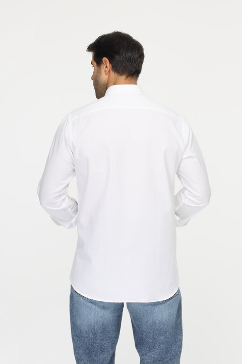 New Fit Shirt Oxford White 100% cotton
