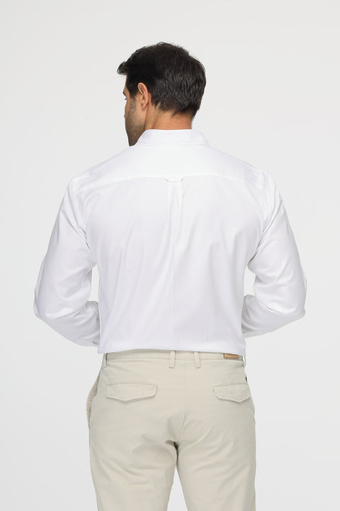 Regular fit Shirt Oxford White 100% Cotton