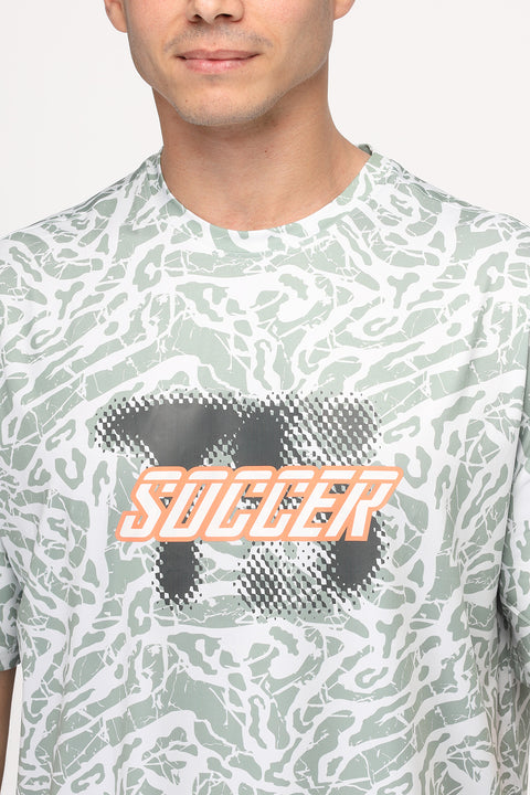 Over Size Sports T-Shirt Green