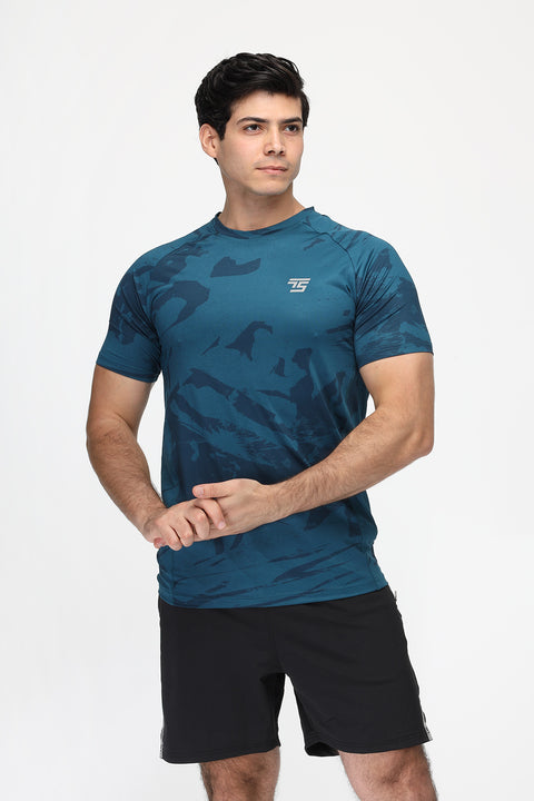 Slim Fit Sports T-Shirt Green