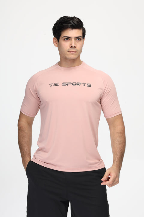 Regular Fit Sports T-Shirt Rose