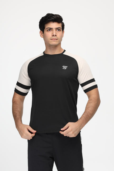 Regular Fit Sports T-Shirt Black