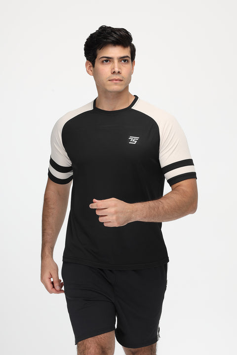 Regular Fit Sports T-Shirt Black