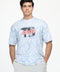 Over Size Sports T-Shirt Light Blue