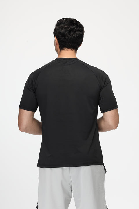 Regular Fit Sports T-Shirt Black