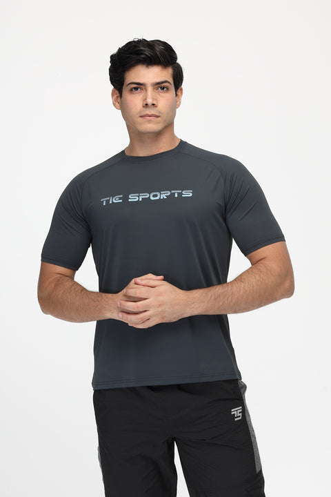 Regular Fit Sports T-Shirt Gray