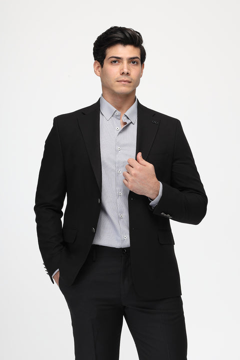 Regular Fit Blazer Black