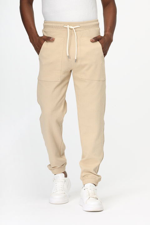 Relax Fit Sweat Pants Beige
