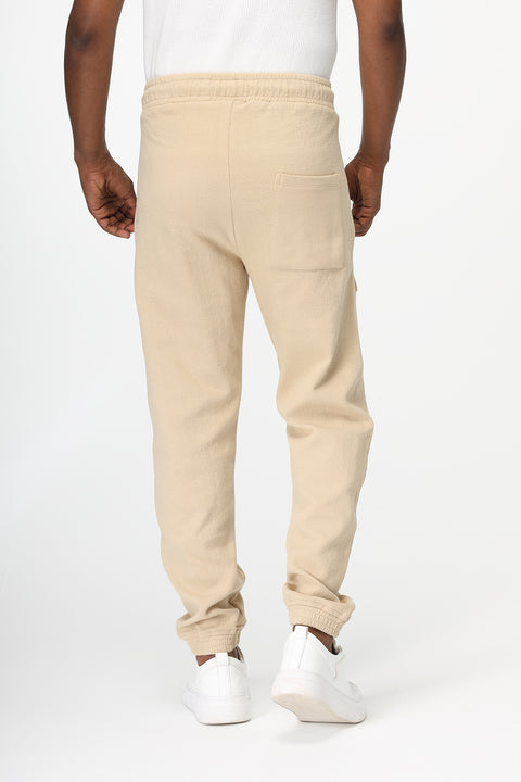Relax Fit Sweat Pants Beige