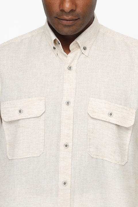 Regular Fit Shirt Beige