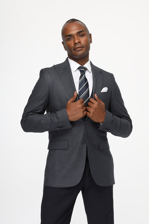 Slim Straight Fit Suit Blue