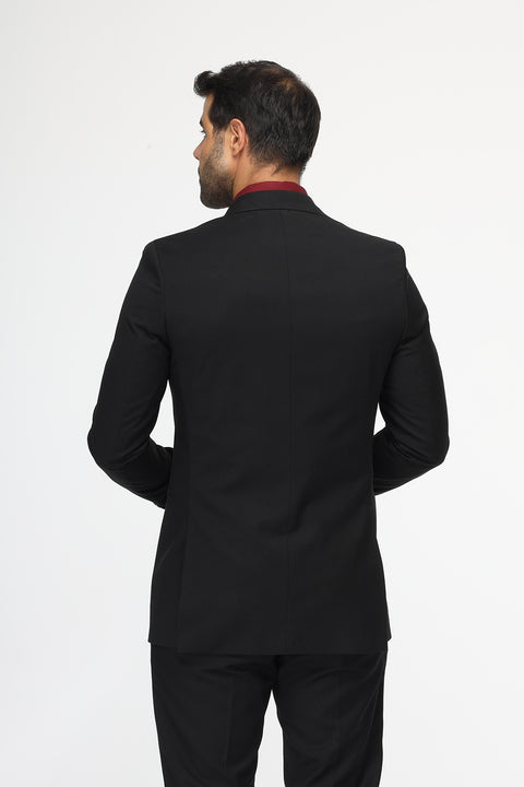 Slim Fit Suit Black