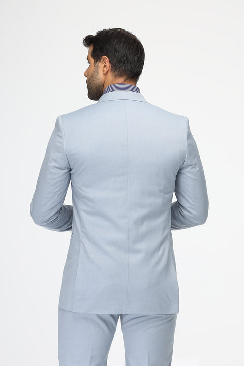 Slim Fit Suit Light Blue