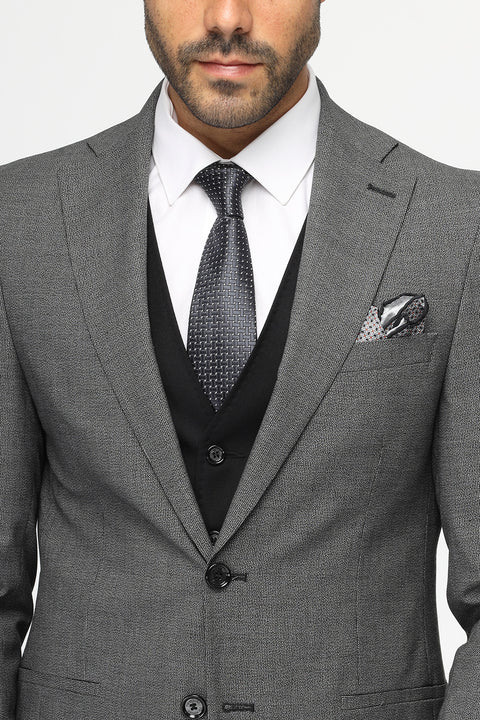 Slim Fit Suit Gray